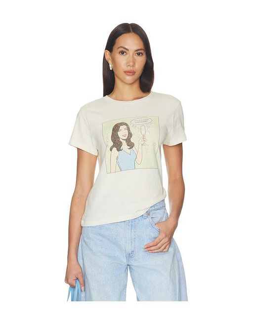 Re/done White Classic Tee 5 O'Clock