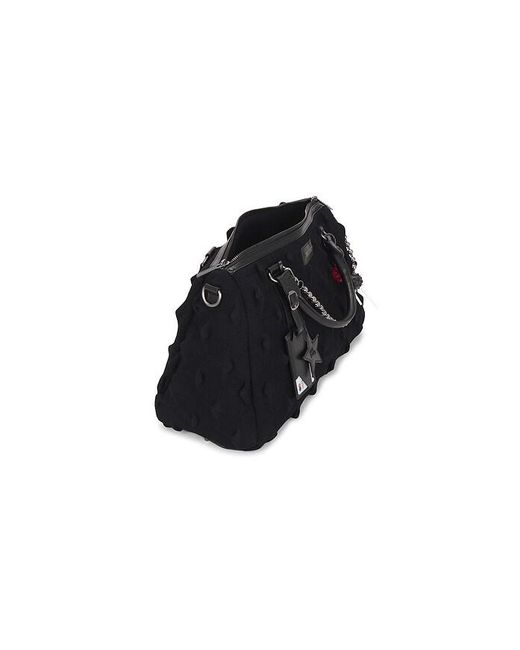 MADFRENZY Black Spiked Bag for men