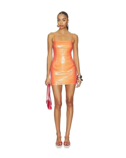 superdown Orange Kailaini Mini Dress