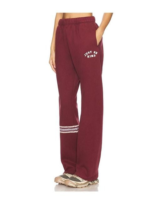 The Mayfair Group Red Just Be Fucking Kind Sweatpants