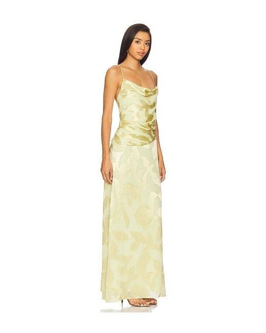 Jonathan Simkhai Metallic Jessa Draped Gown