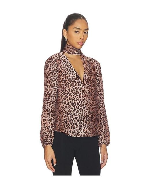Rixo Blue Moss Blouse