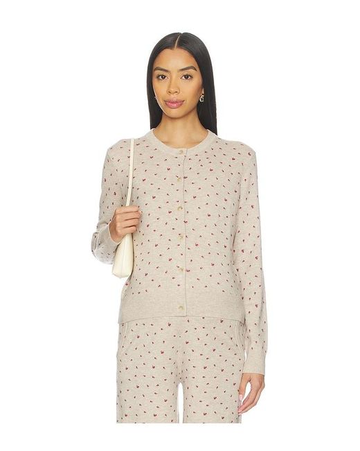 HATCH Natural The Nora Floral Knit Cardigan