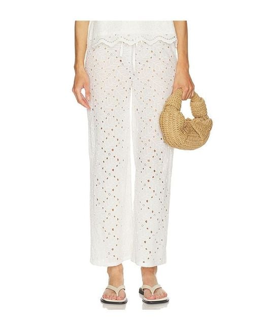 Bobi White Beach Pant