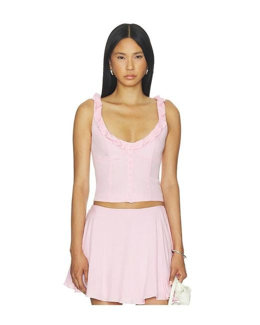 MAJORELLE Pink Celia Top