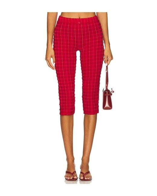 Peachy Den Red The Cindy Capris