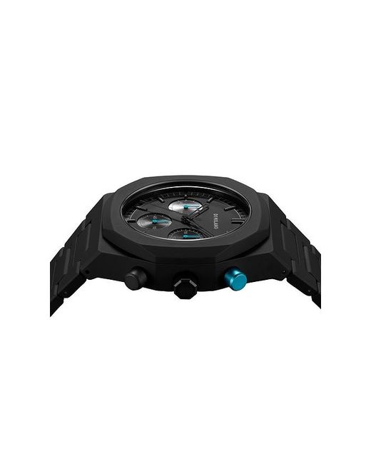 D1 Milano Black Polychrono 40.5Mm Watch for men