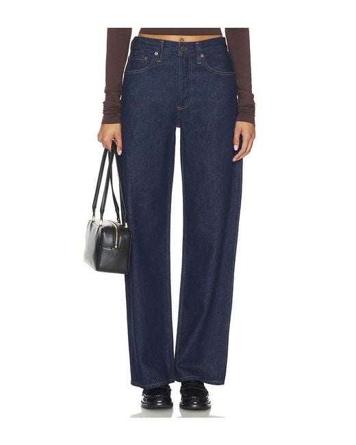 Agolde Blue Arc Loose Wide Jeans