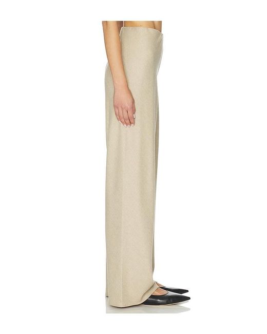 Vince Natural High Waist Wool Blend Bias Pant