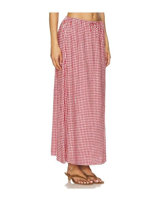 WeWoreWhat Pink Tie Waist Skirt