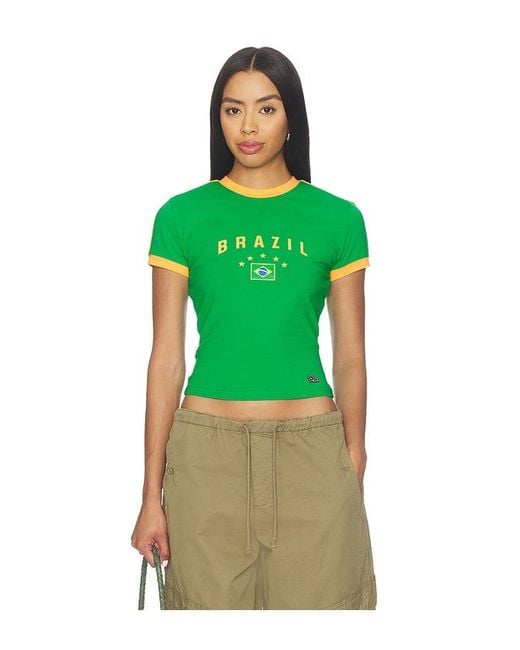 Hype and Vice Green Brazil Goalie Tee