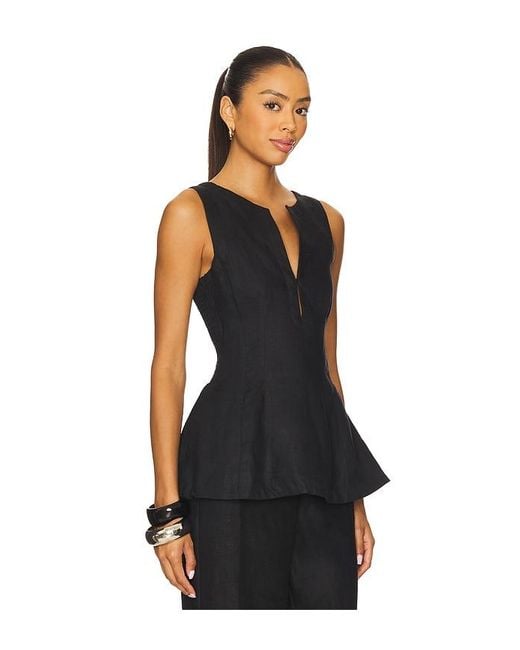 Faithfull The Brand Black Ärmelloses Oberteil Melia