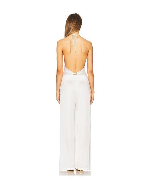 Cin Cin White Coral Orchid Drape Top