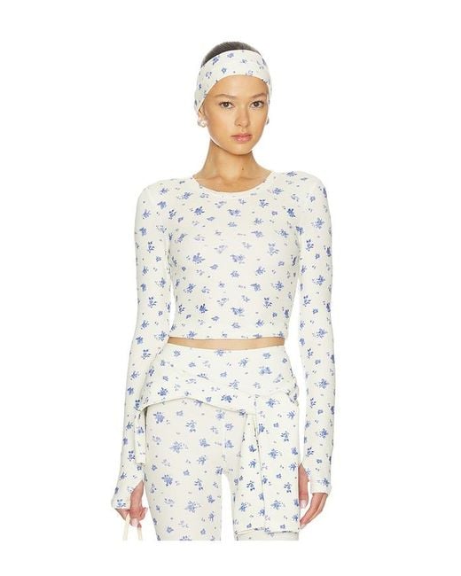 WellBeing + BeingWell White Sloane Top