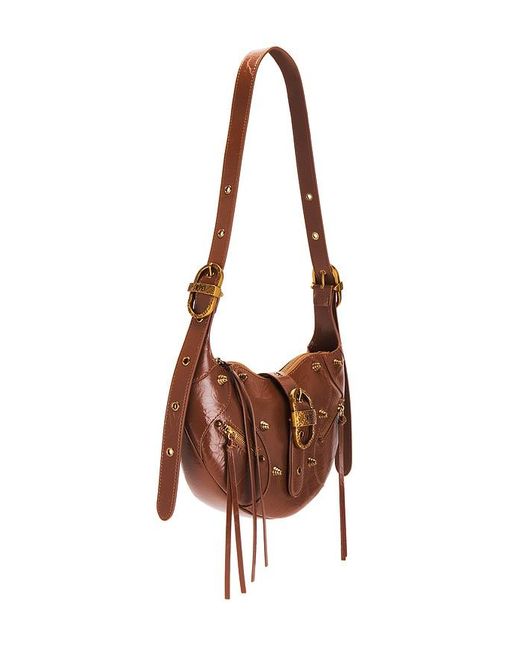JW PEI Brown Tessa Crushed Shoulder Bag