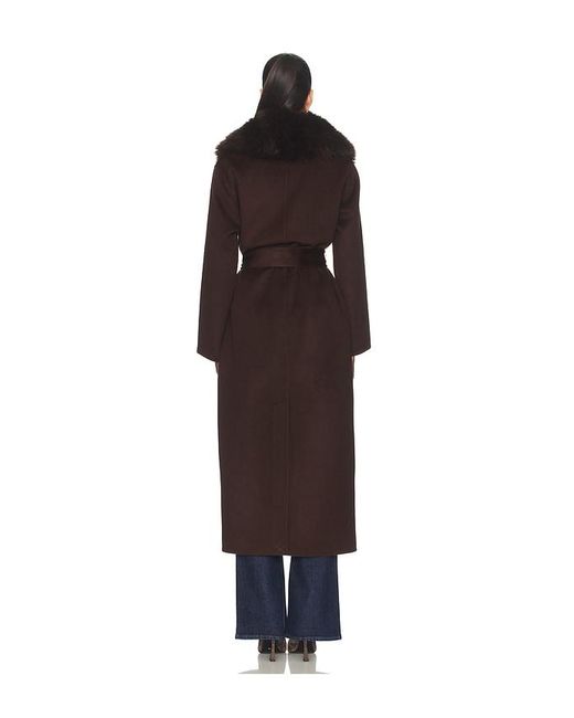 LoveShackFancy Black Kenzia Coat