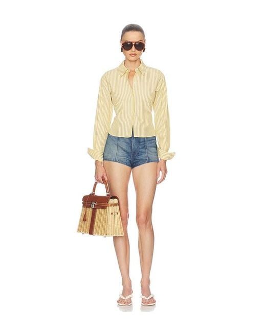 Helsa Blue Stripe Poplin Fitted Shirt