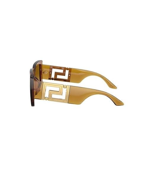 Square Sunglasses Versace de color Natural