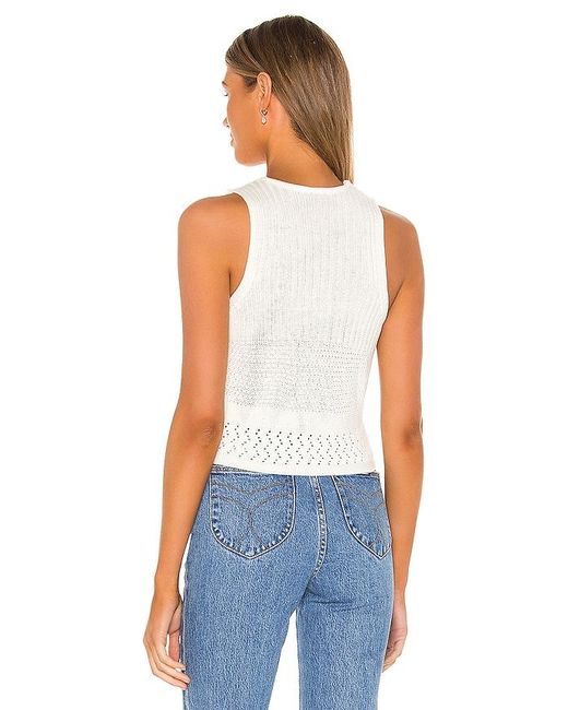 MORE TO COME Blue Khloe Ruched Knit Top