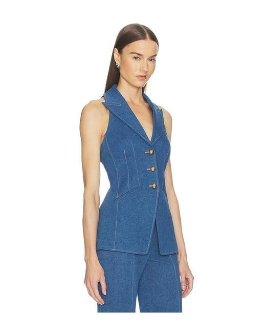 Veronica Beard Blue Costa Vest