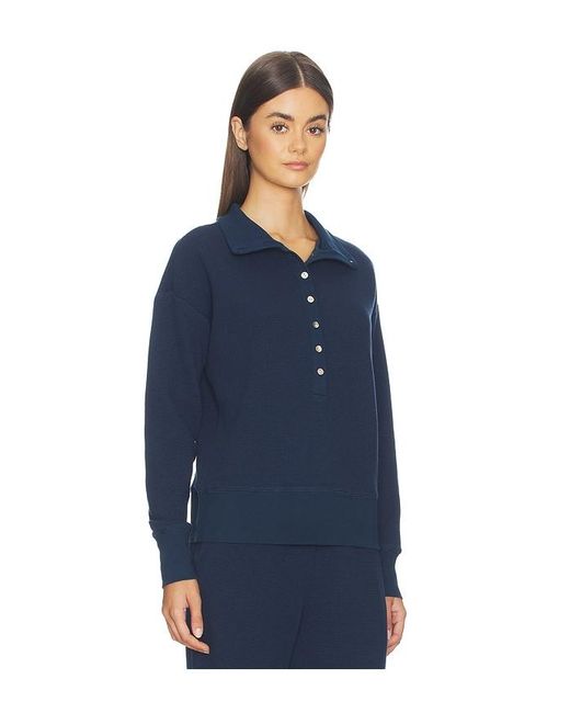 Negative Underwear Blue Waffle Knit Pullover