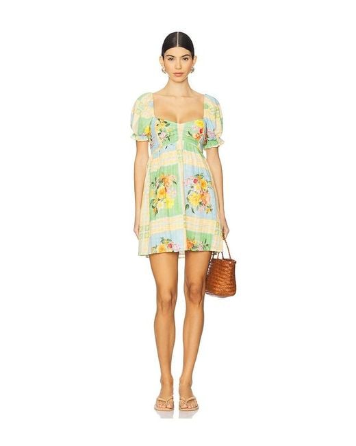 Show Me Your Mumu Yellow Minikleid Annabelle