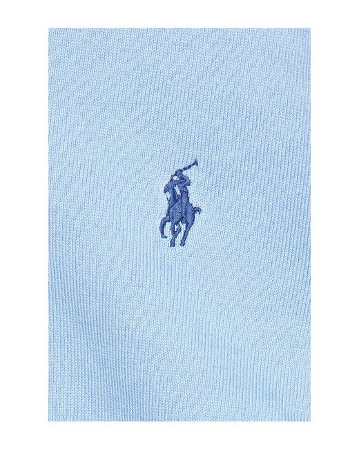 Polo Ralph Lauren Blue Cotton Long Sleeve Crew Neck Pullover Sweater