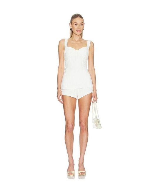 Amanda Uprichard White X Revolve Brynely Short