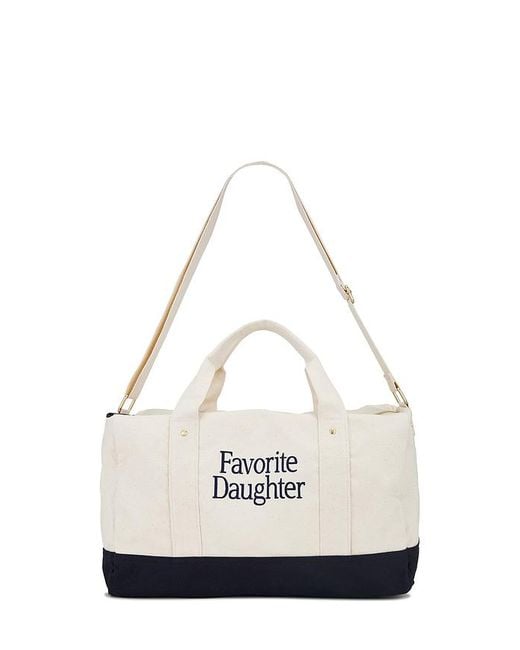 FAVORITE DAUGHTER White Duffle Bag