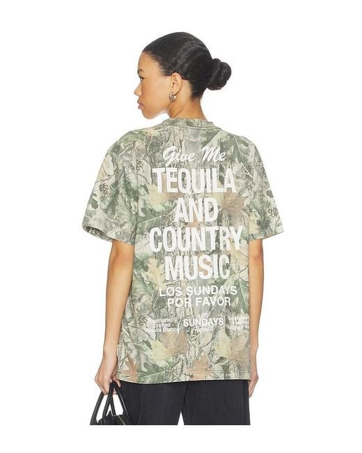 Los Sundays White The Tequila & Country Music Tee for men