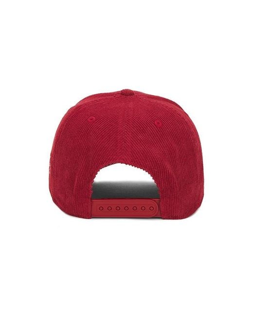 Gorra Estilo Trucker De Pana Arch En Color Rojo Talla En Dairy Boy de color Red