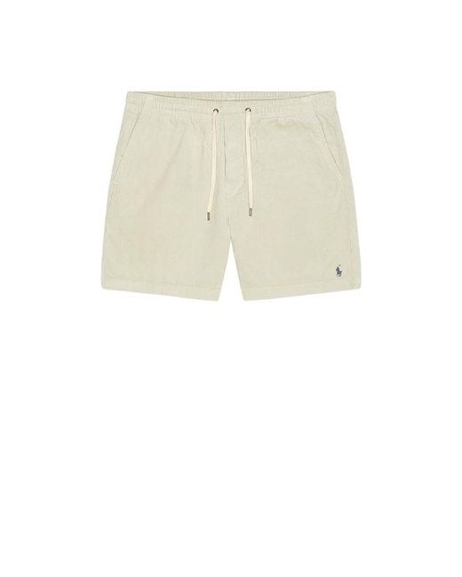 Polo Ralph Lauren Natural 8 Wale Soft Fade Corduroy Pull On Prepster Short 6 for men