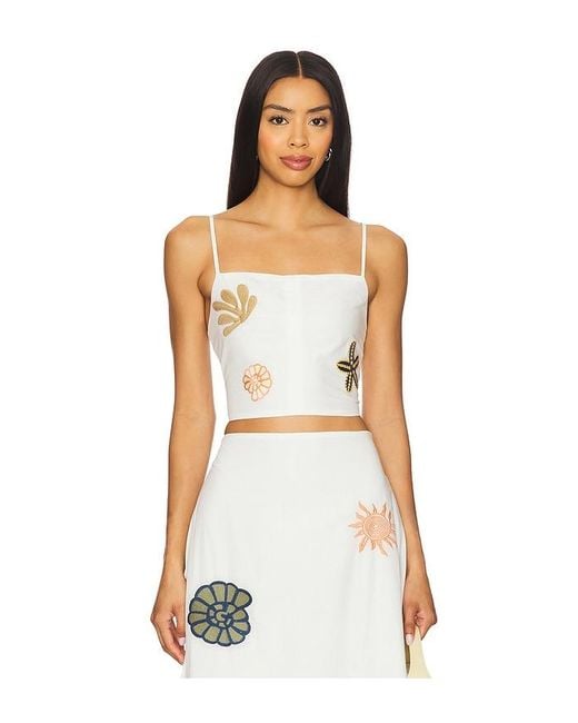 Cleobella White Sage Top