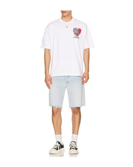 AllSaints White Chaste Crew Tee for men