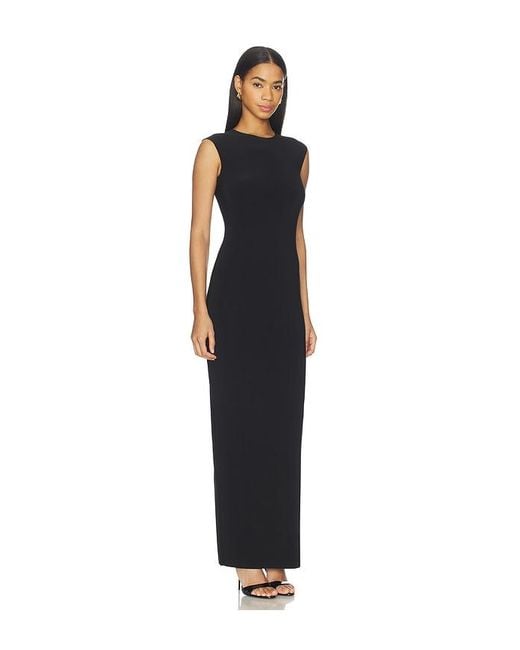 Norma Kamali Black X Lifestyle Sleeveless Long Dress