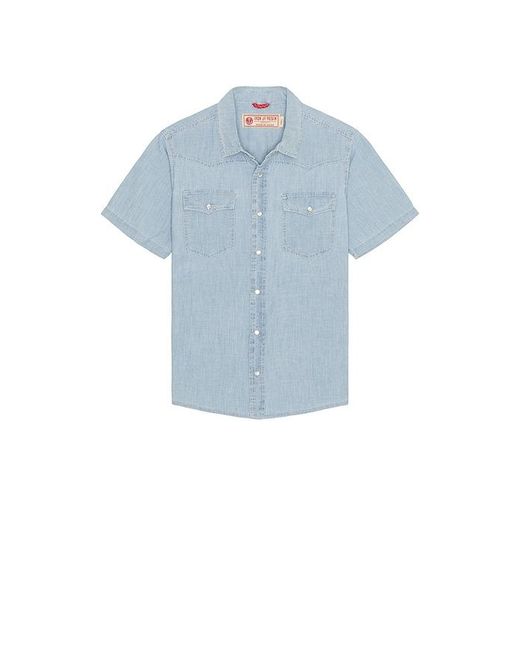 Iron & Resin Blue Badwater Shirt for men