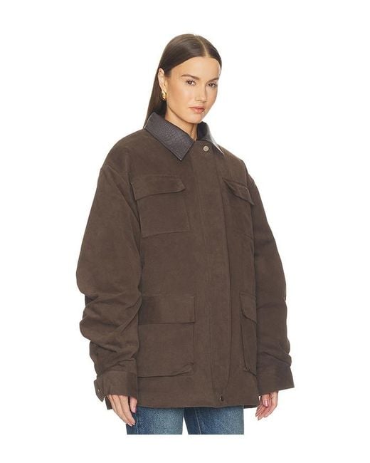 Source Unknown Brown Baia Fleece Barn Jacket