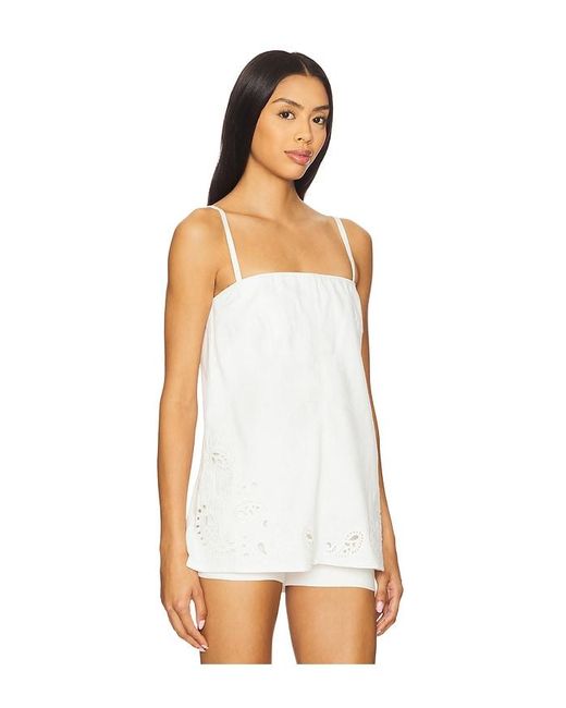 Rag & Bone White Aurora Strapless Top