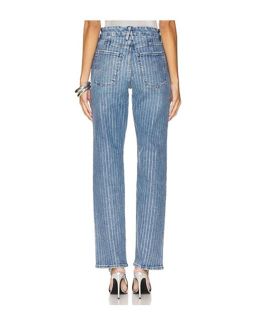 GOOD AMERICAN Blue Good Icon Rhinestone Jeans