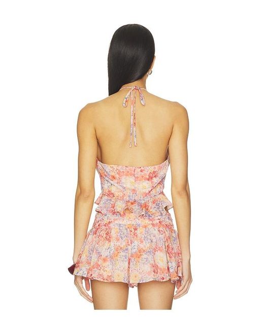 Lovers + Friends Pink Christine Top