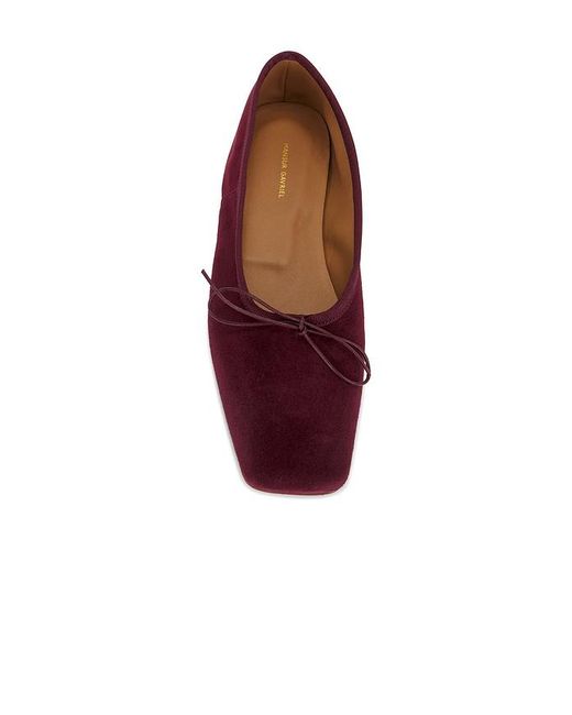 Mansur Gavriel Red Square Toe Ballerina Flat