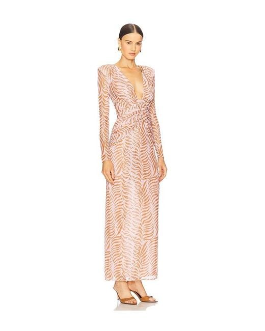 PATBO Botanic Retro Tulle Maxi Dress White