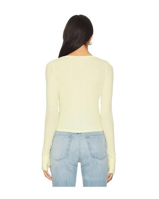 Michael Lauren Blue Vesca Snap Front Tee