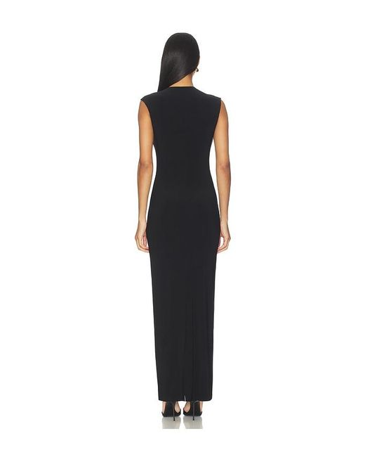 Norma Kamali Black X Lifestyle Sleeveless Long Dress