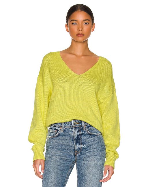 Yellow velvet sweater Clearance