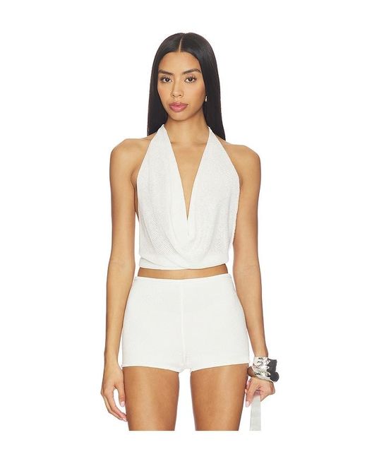 superdown White Rubie Cowl Neck Top