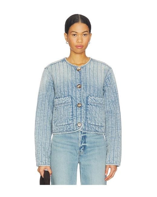 Blank NYC Blue Quilted Jacket