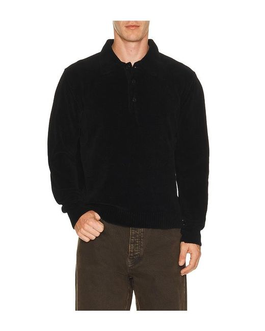 sunflower Black Chenile Polo for men