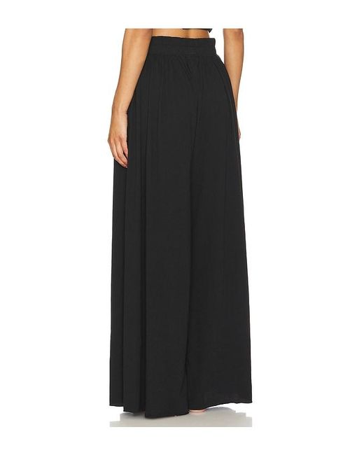 Lunya Black Organic Pima Wide Leg