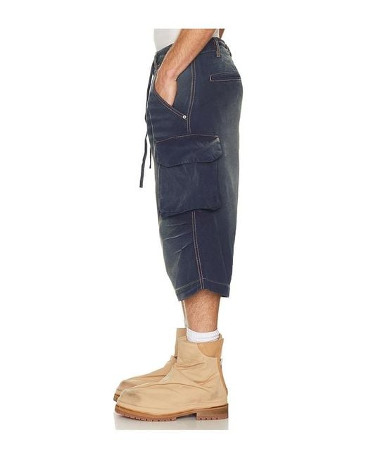 424 Blue Camo Bermudas for men